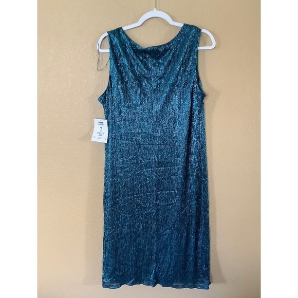 R&M Richards Women's Plus Size Sleeveless Metallic Dress and Jacket Sz18 - Picture 4 of 5